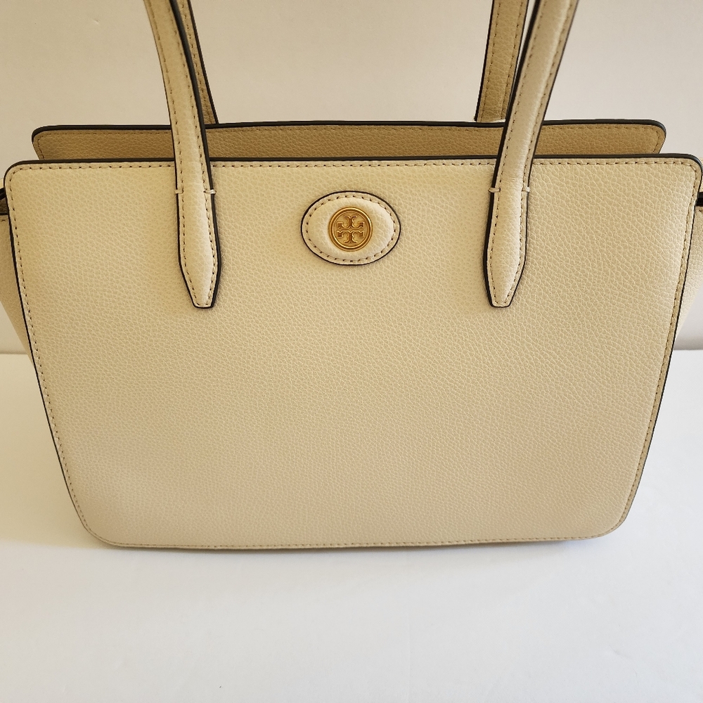Tory Burch Small Robinson Pebbled Leather Tote Bag